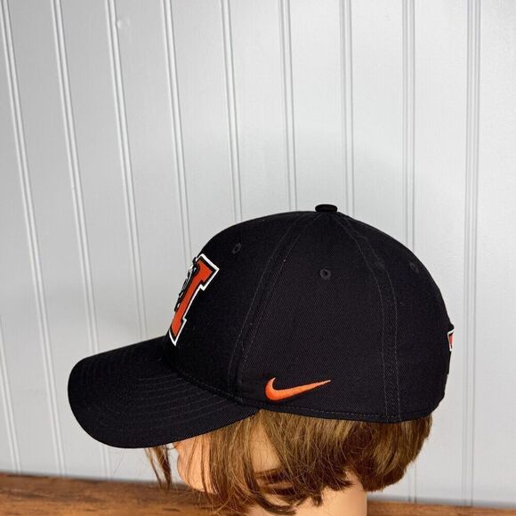 Georgia Mercer Bears Nike Dri Fit  Embroidered Adjustable Campus Black Cap Hat - Picture 4 of 8